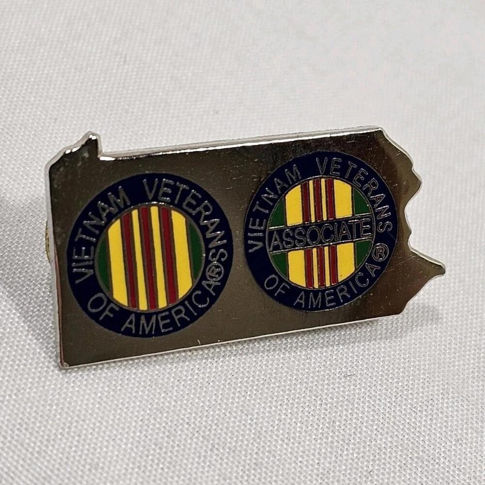 Vintage Vietnam Veterans Of America Pennsylvania Patriotic Military 1" Hat Pin